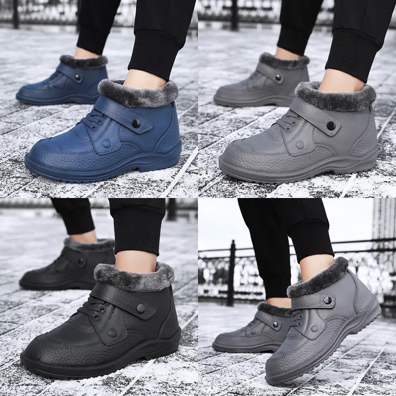Men's Winter Thickened Fleece Lined Chelsea Boots Waterproof Non-slip Short Snow Boots Large Size Rubber Outsole Casual Style
Men's Winter Thickened Fleece Lined Chelsea Boots Waterproof Non-slip Short Snow Boots Large Size Rubber Outsole Casual Style