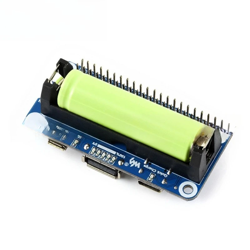 Raspberry Pi Zero lithium battery expansion board 5V mobile power supply, two-way fast charging
Raspberry Pi Zero lithium battery expansion board 5V mobile power supply, two-way fast charging