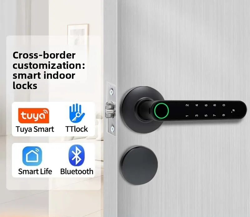 All-through Split Hotel Electronic Induction Fingerprint Lock Wooden Door Swipe Card Lock Magnetic Card Smart Lock
All-through Split Hotel Electronic Induction Fingerprint Lock Wooden Door Swipe Card Lock Magnetic Card Smart Lock