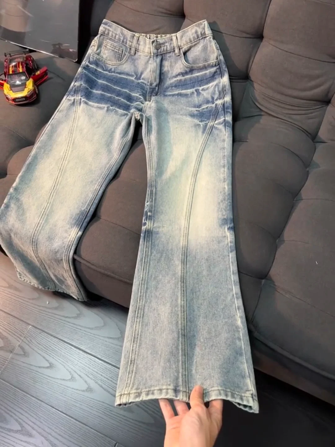 Ковбойские джинсы с косой молнией в американском стиле, мужские прямые брюки-клеш с микро-клеш Cleanfit High Street Vibe
Ковбойские джинсы с косой молнией в американском стиле, мужские прямые брюки-клеш с микро-клеш Cleanfit High Street Vibe