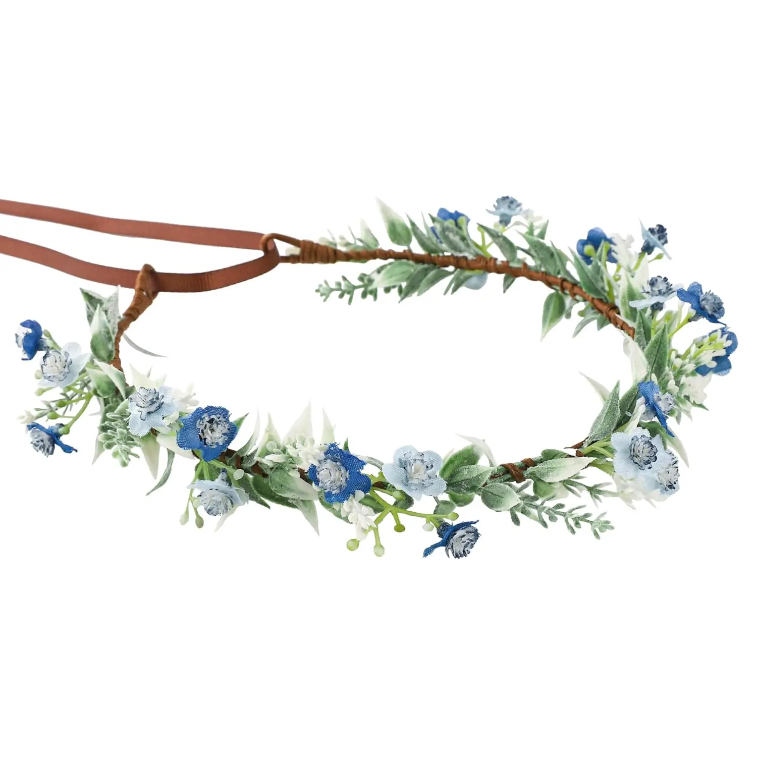 Handmade Blue Flower Crown Green Leaf Headdress for Women Girls Flower Headband Bridal Fairy Wreath Party Festival
Handmade Blue Flower Crown Green Leaf Headdress for Women Girls Flower Headband Bridal Fairy Wreath Party Festival