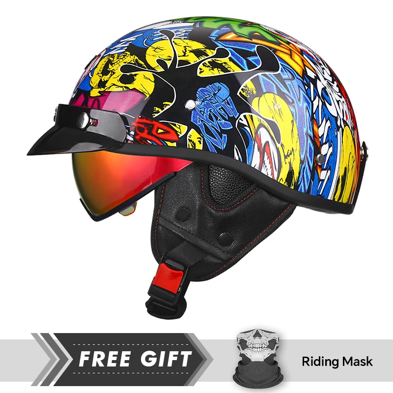 Half Face Helmet for Motorcycle Electric Scooter DOT ECE Approved Men Women Moto 1/2 Half Helmet Low Profile Open Half Helmet
Half Face Helmet for Motorcycle Electric Scooter DOT ECE Approved Men Women Moto 1/2 Half Helmet Low Profile Open Half Helmet