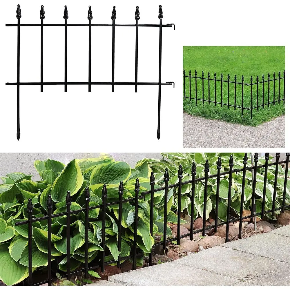 36 длинных x 18 высоких черных 20-панельных железных садовых бордюр — простая установка, металлический забор без цифри для ландшафтного дизайна и контроля животных
36 длинных x 18 высоких черных 20-панельных железных садовых бордюр — простая установка, металлический забор без цифри для ландшафтного дизайна и контроля животных