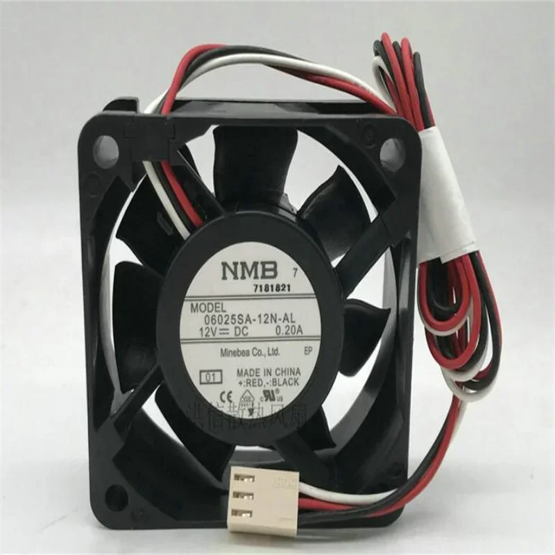 Ventilador refrigeración Original NMB 06025SA-12N-AL, 12V, 0.20A, 6025, 6CM, tres cables
Ventilador refrigeración Original NMB 06025SA-12N-AL, 12V, 0.20A, 6025, 6CM, tres cables