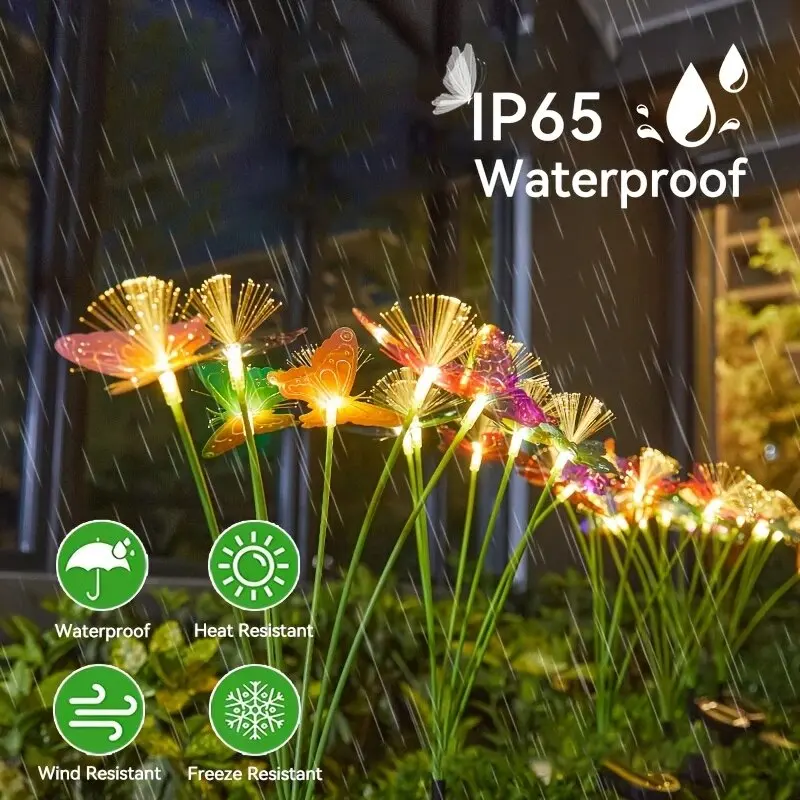 1PC Solar Fiber Optic Butterfly Ground Stake Light, Outdoor Waterproof Courtyard Lawn Garden Landscape Ambience Decor Lamp
1PC Solar Fiber Optic Butterfly Ground Stake Light, Outdoor Waterproof Courtyard Lawn Garden Landscape Ambience Decor Lamp