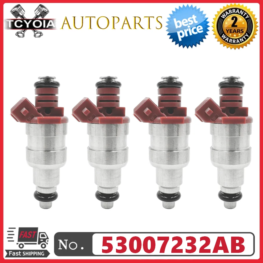 4pcs/lot Fuel Injectors 53007232AB For JEEP Cherokee XJ Wrangler YJ 1991-1995 Comanche MJ 1991-1992 L4 2.5L
4pcs/lot Fuel Injectors 53007232AB For JEEP Cherokee XJ Wrangler YJ 1991-1995 Comanche MJ 1991-1992 L4 2.5L