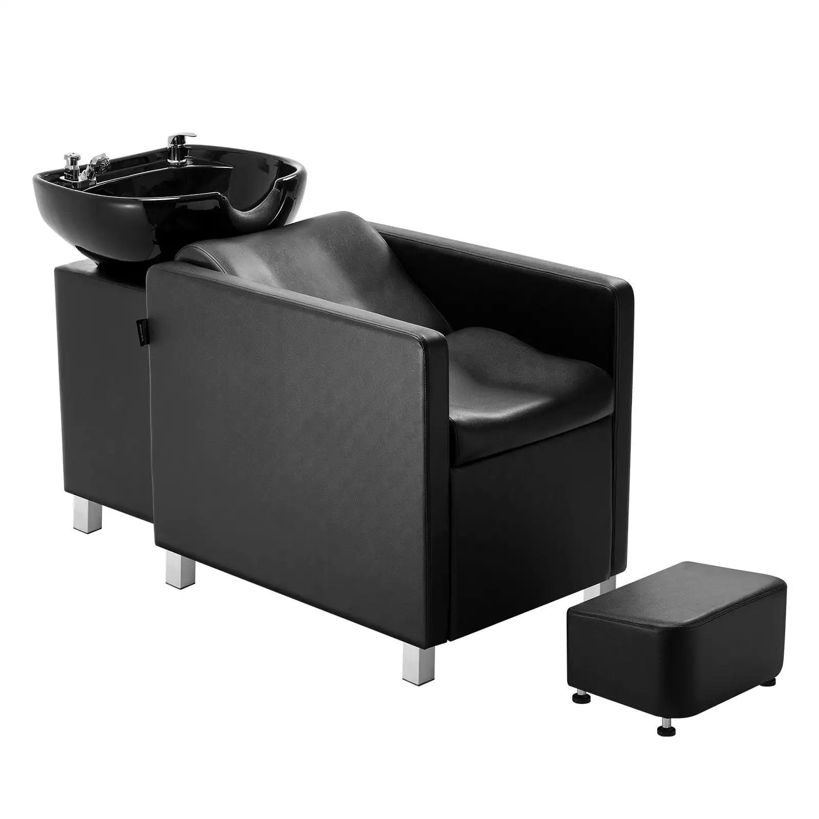 Shampoo Backwash Chair, 661.4LBS Loading Salon & Spa Hair Washing Station, Backwash Barber Shampoo Bowl and Chair
Shampoo Backwash Chair, 661.4LBS Loading Salon & Spa Hair Washing Station, Backwash Barber Shampoo Bowl and Chair