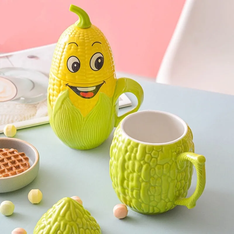 Strange Ceramic Creative Cartoon Milk Coffee Cup Corn Shaped Mug for Children Kids
Strange Ceramic Creative Cartoon Milk Coffee Cup Corn Shaped Mug for Children Kids