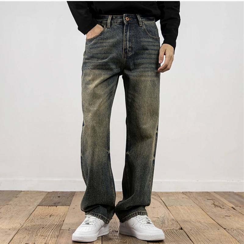 Fall 2024 new fashion brand American jeans men's retro straight leg all-in-one slacks
Fall 2024 new fashion brand American jeans men's retro straight leg all-in-one slacks