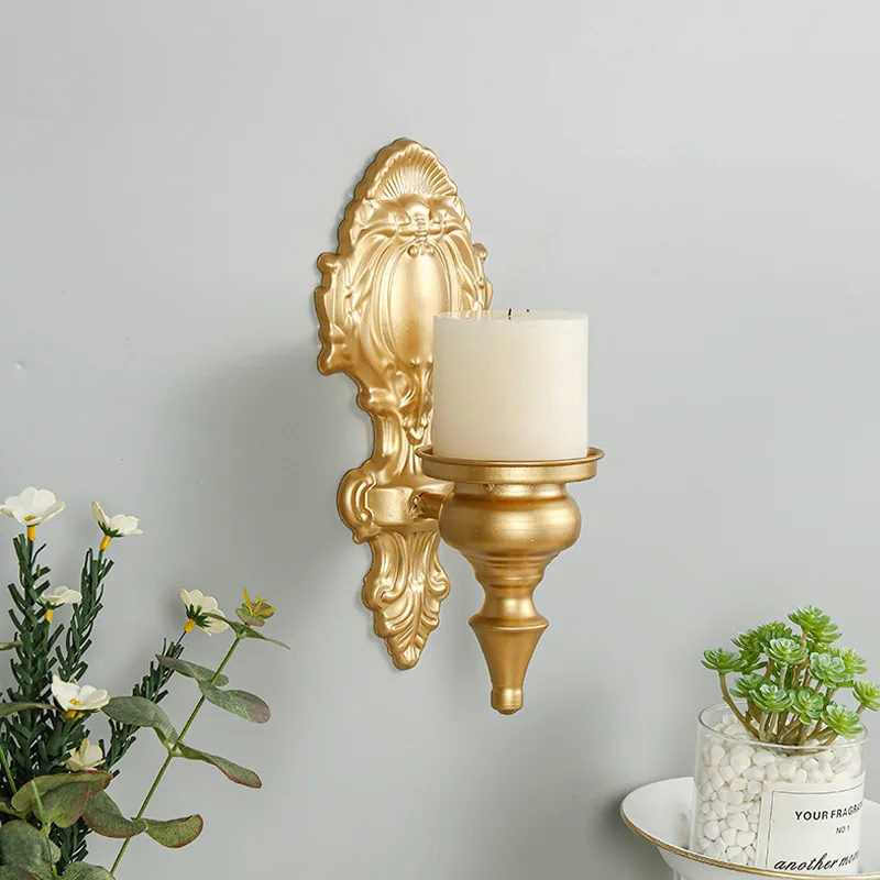 Luxury Wall Candlestick Vintage Metal Candle Holder Golden Wedding Decoration Bar Party Living Room Decoration Home Decoration
Luxury Wall Candlestick Vintage Metal Candle Holder Golden Wedding Decoration Bar Party Living Room Decoration Home Decoration