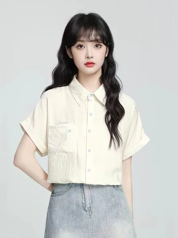 Ladies Neck Shirt Casual Short Sleeve High Quality Top Korean Style Commute Fashion Summer 2026 New Arrival
Ladies Neck Shirt Casual Short Sleeve High Quality Top Korean Style Commute Fashion Summer 2026 New Arrival