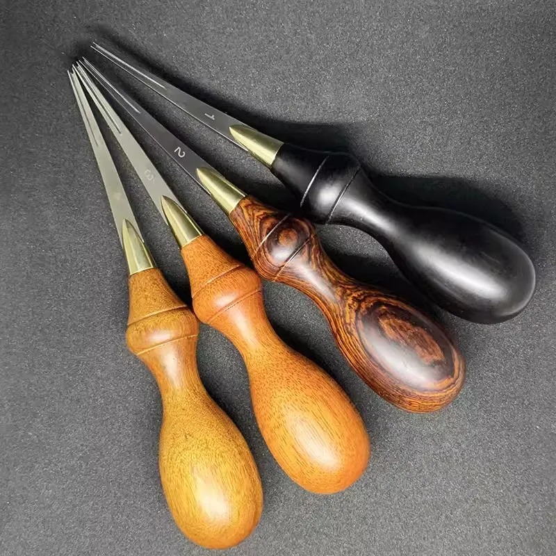 Multi-Size Leather Edge Beveler - 4 Wood Handle Skiving Tools for Thickness 0.5mm to 3.5mm | Craft Jayme Stainless Steel Blades
Multi-Size Leather Edge Beveler - 4 Wood Handle Skiving Tools for Thickness 0.5mm to 3.5mm | Craft Jayme Stainless Steel Blades
