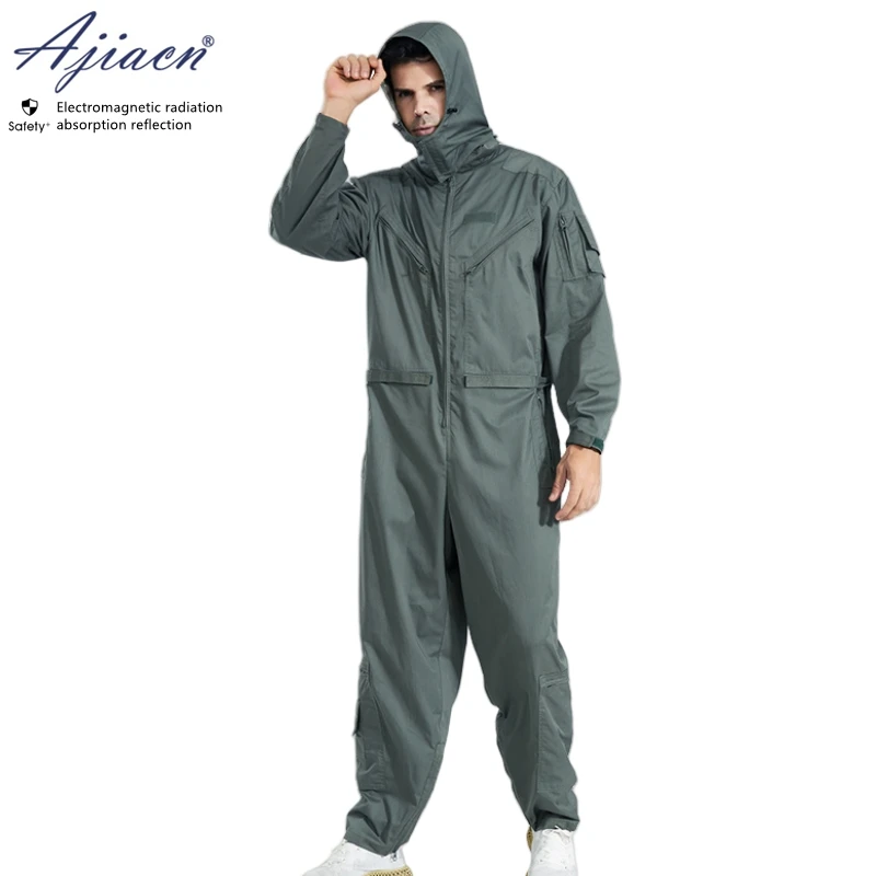 Genuine Electromagnetic radiation protective overalls Electric arc furnace power plant EMF shielding work clothes
Genuine Electromagnetic radiation protective overalls Electric arc furnace power plant EMF shielding work clothes