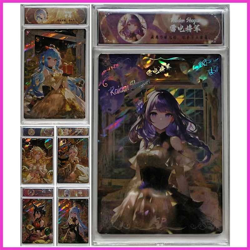 Anime Goddess Story A6 SP Collectible Card Ganyu Lumine Kamisato Ayaka Tingyun Jingliu Raiden Shogun Toys for boys Birthday Gift 
Anime Goddess Story A6 SP Collectible Card Ganyu Lumine Kamisato Ayaka Tingyun Jingliu Raiden Shogun Toys for boys Birthday Gift