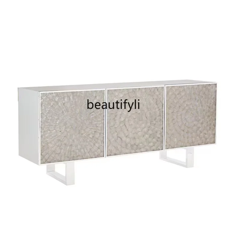 American Light Luxury Shell Cabinet Modern Minimalist Small Apartment Living Room TV Cabinet Foyer Doorway Sideboard Cabinet
American Light Luxury Shell Cabinet Modern Minimalist Small Apartment Living Room TV Cabinet Foyer Doorway Sideboard Cabinet