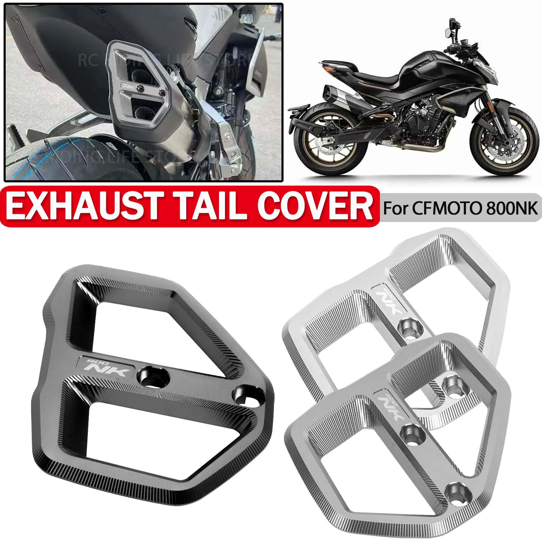 For CFMOTO 800NK 800 NK 800 NK800 Motorcycle Exhaust Pipe Tail End Protective Decoration Trim Protection Guard Cover Accessories
For CFMOTO 800NK 800 NK 800 NK800 Motorcycle Exhaust Pipe Tail End Protective Decoration Trim Protection Guard Cover Accessories