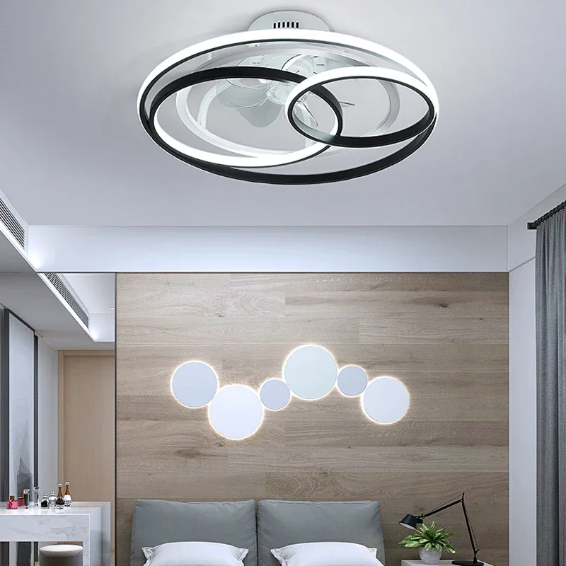 SANDYHA Modern Black LED Ceiling Fan Ring Chandeliers for Bedroom Kitchen Dining Room Home Decoration Lamp with Ventilador
SANDYHA Modern Black LED Ceiling Fan Ring Chandeliers for Bedroom Kitchen Dining Room Home Decoration Lamp with Ventilador