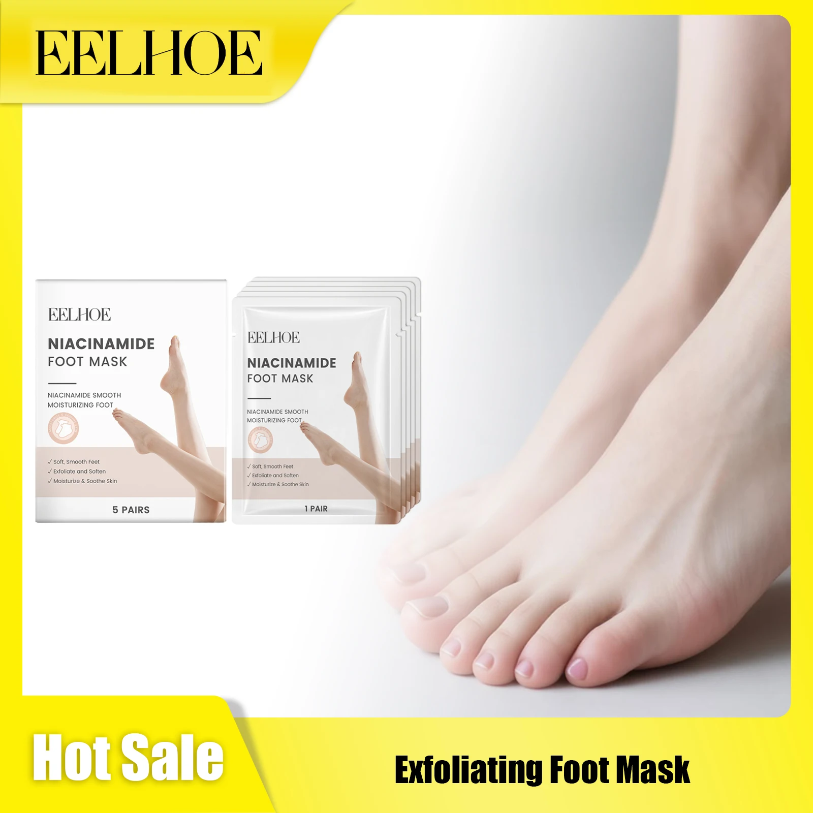 EELHOE Foot Exfoliating Membrane Deep Hydrate Remove Dead Skin Make the Skin Smoother Firm Skin Brighten Luster Foot Sooth Mask
EELHOE Foot Exfoliating Membrane Deep Hydrate Remove Dead Skin Make the Skin Smoother Firm Skin Brighten Luster Foot Sooth Mask