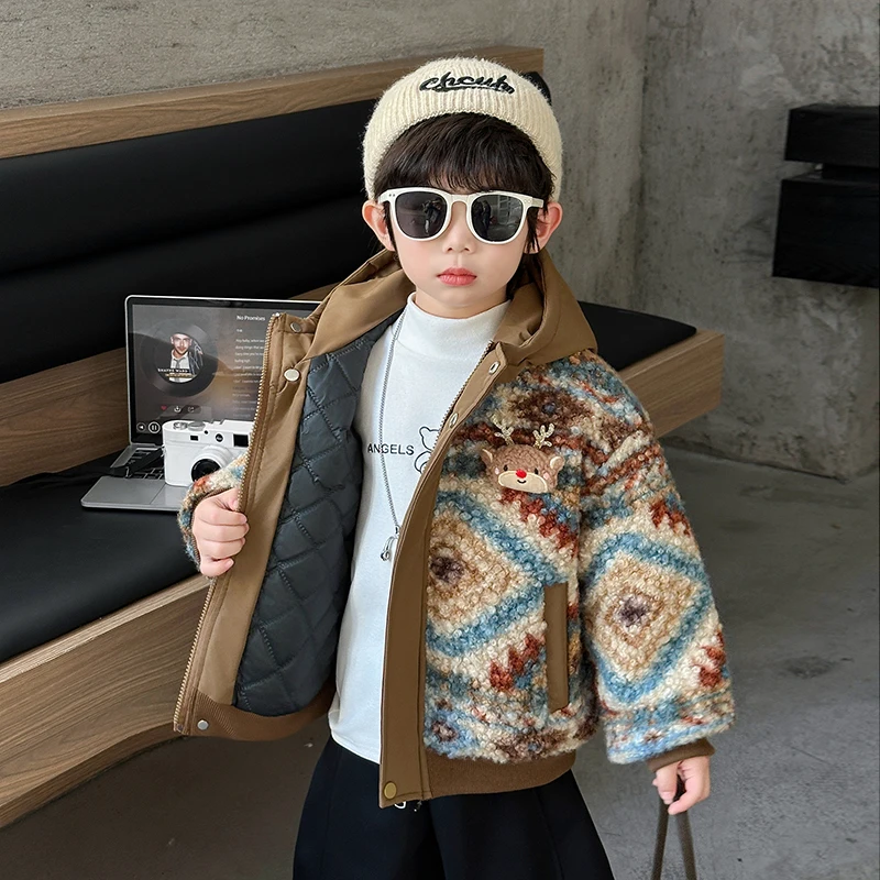 Thiened Fce Autumn Winter Jaet for Boys Baby Warm Plu Coat Youth Trendy Stand Fit Waterproof Cotton Clothes
Thiened Fce Autumn Winter Jaet for Boys Baby Warm Plu Coat Youth Trendy Stand Fit Waterproof Cotton Clothes