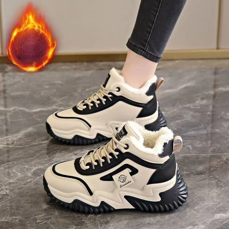 Women's Cotton Boots Daily 2026 Winter New Plush Warm Cotton Shoes Platform Lace Up Height Casual Sports Women Vulcanized Shoes
Women's Cotton Boots Daily 2026 Winter New Plush Warm Cotton Shoes Platform Lace Up Height Casual Sports Women Vulcanized Shoes