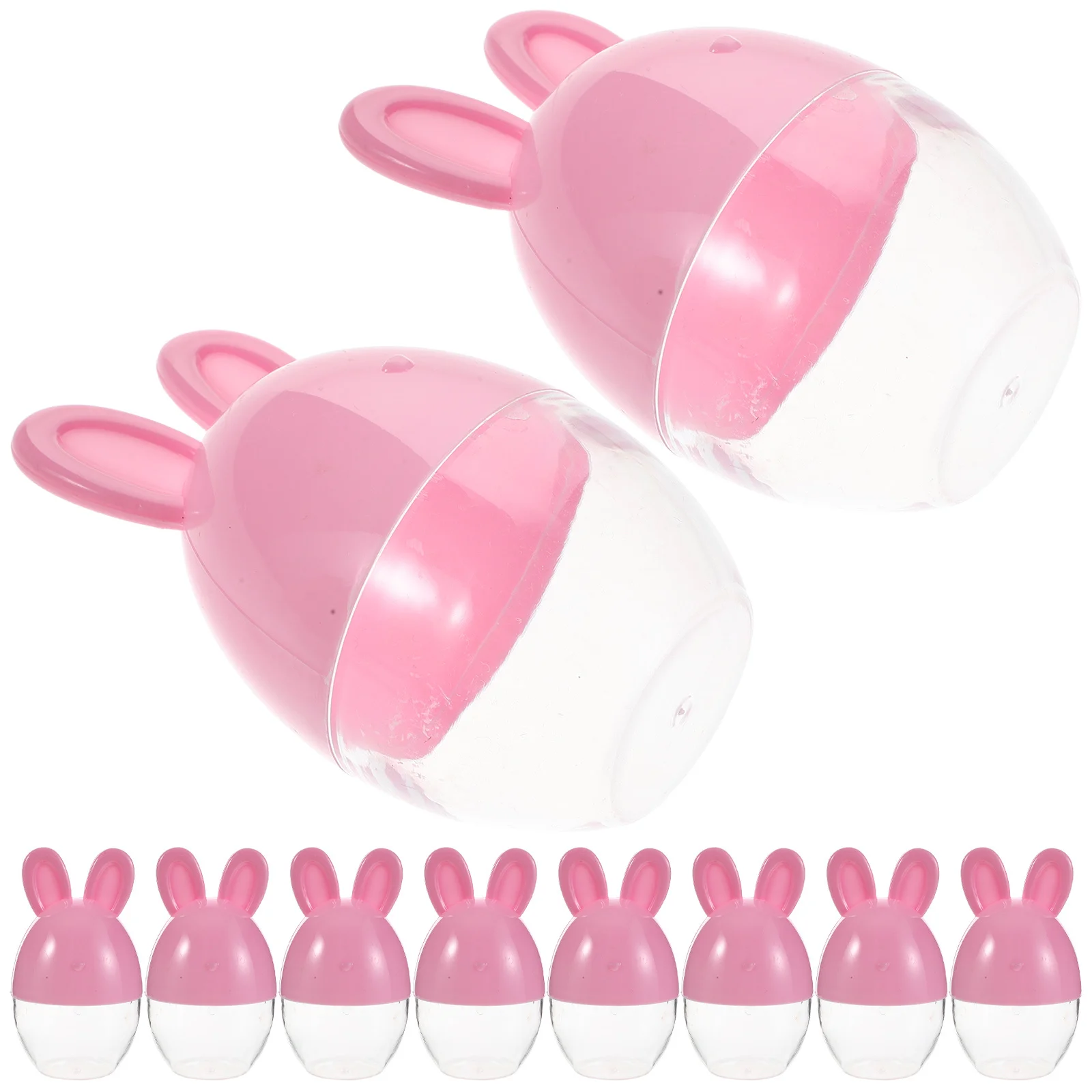 10Pcs Easter Candy Boxes Clear Fillable Bunny Shaped Plastic Treat Containers for Party Favor Kids Classroom Decoration
10Pcs Easter Candy Boxes Clear Fillable Bunny Shaped Plastic Treat Containers for Party Favor Kids Classroom Decoration