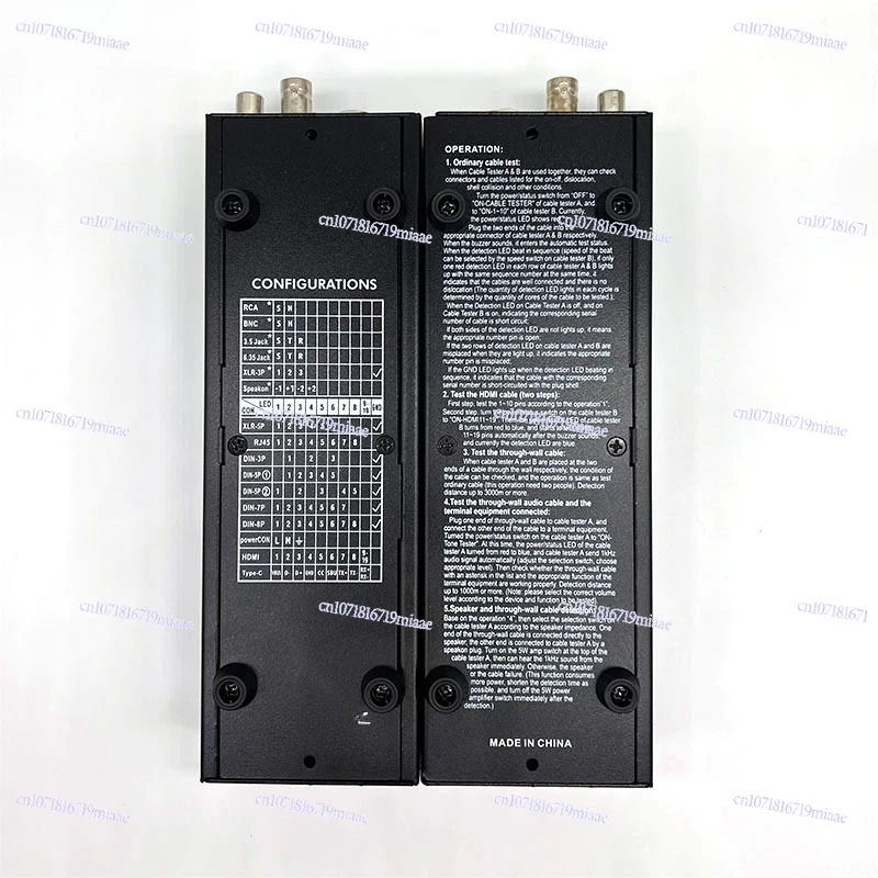 CT78 Multifunction Cable Tester: Separation Remote,XLR Audio, , and HDMI Automatic Detection in One Device
CT78 Multifunction Cable Tester: Separation Remote,XLR Audio, , and HDMI Automatic Detection in One Device