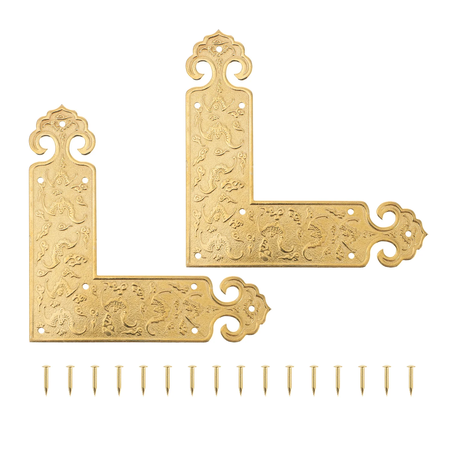 2 Pcs Bracket Cabinet Door Furniture Corner Code Bumpers Light Switch Cover Copper Brass Protectors
2 Pcs Bracket Cabinet Door Furniture Corner Code Bumpers Light Switch Cover Copper Brass Protectors