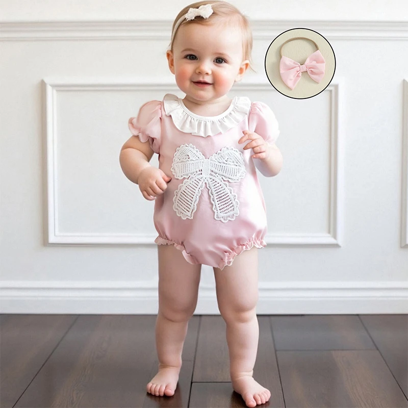 Комбинезон с цветочным принтом и рюшами на рукавах для маленьких девочек и комплект с подходящей повязкой на голову, летняя одежда для младенцев, одежда для новорожденных
Комбинезон с цветочным принтом и рюшами на рукавах для маленьких девочек и комплект с подходящей повязкой на голову, летняя одежда для младенцев, одежда для новорожденных