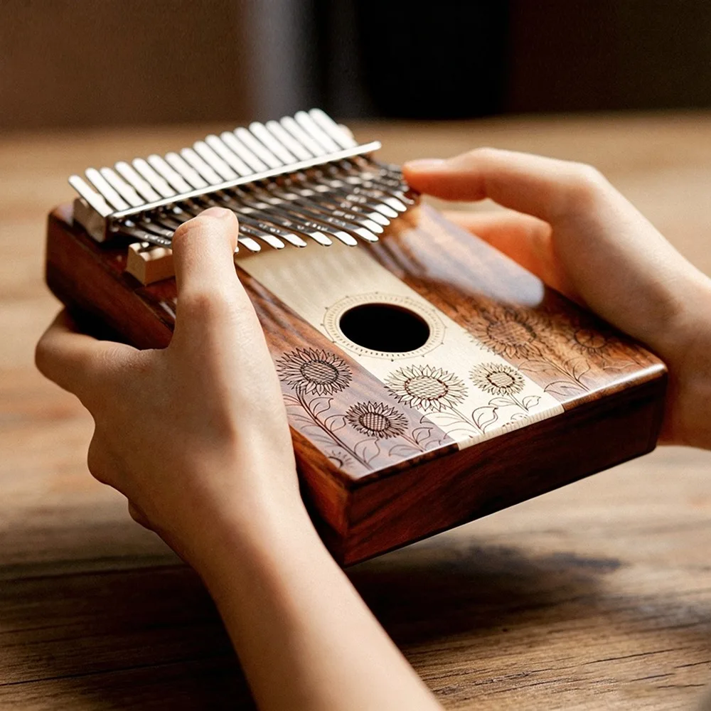 17 Keys Solid Wood Kalimba Portable Carved Thumb Piano Keyboard Instruments for Beginner Adults and Kids Finger Piano Practice
17 Keys Solid Wood Kalimba Portable Carved Thumb Piano Keyboard Instruments for Beginner Adults and Kids Finger Piano Practice