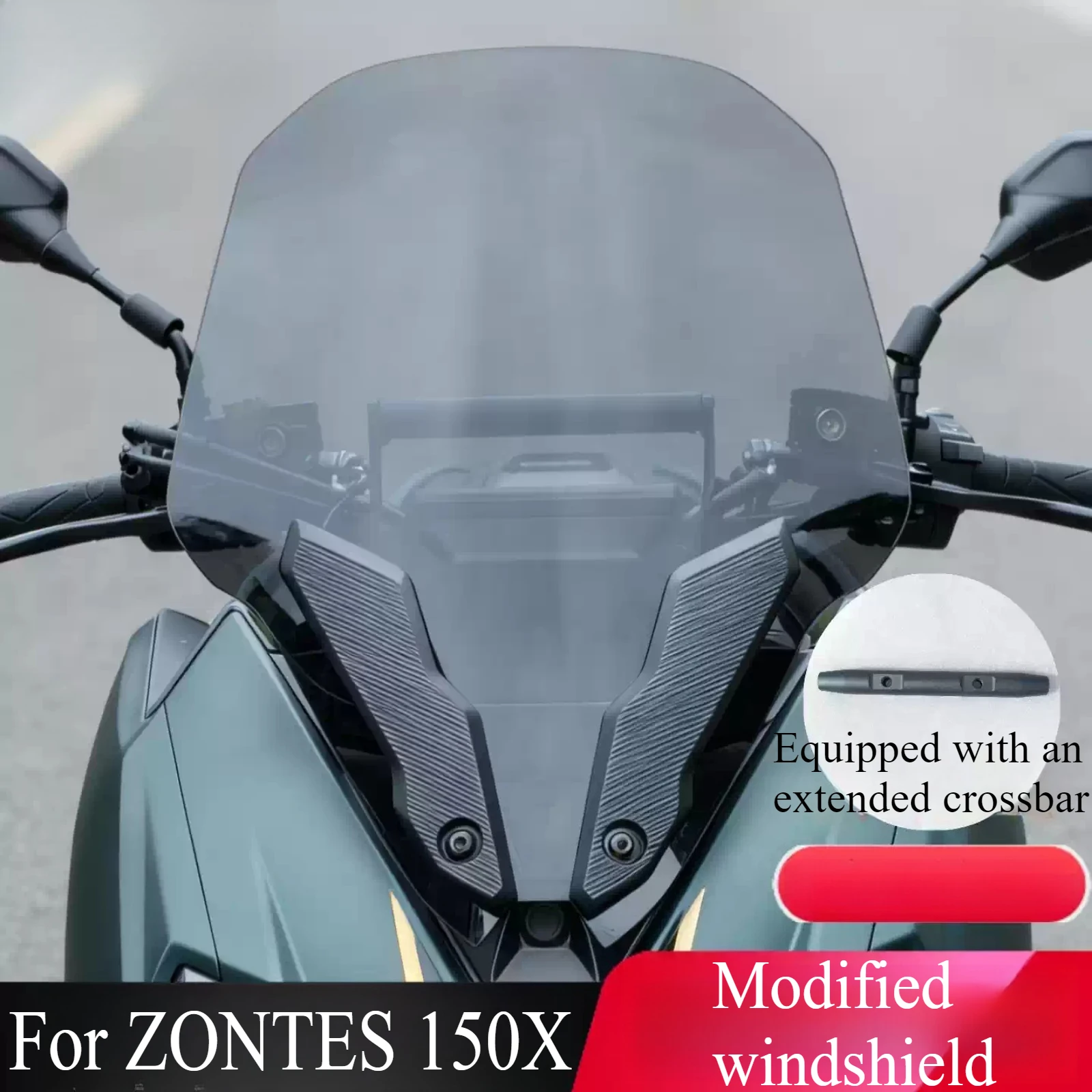 For ZONTES 150X Motorcycle Modified Windshield Wind Deflector Heightened Windshield Durable Front Glass Accessories Parts
For ZONTES 150X Motorcycle Modified Windshield Wind Deflector Heightened Windshield Durable Front Glass Accessories Parts