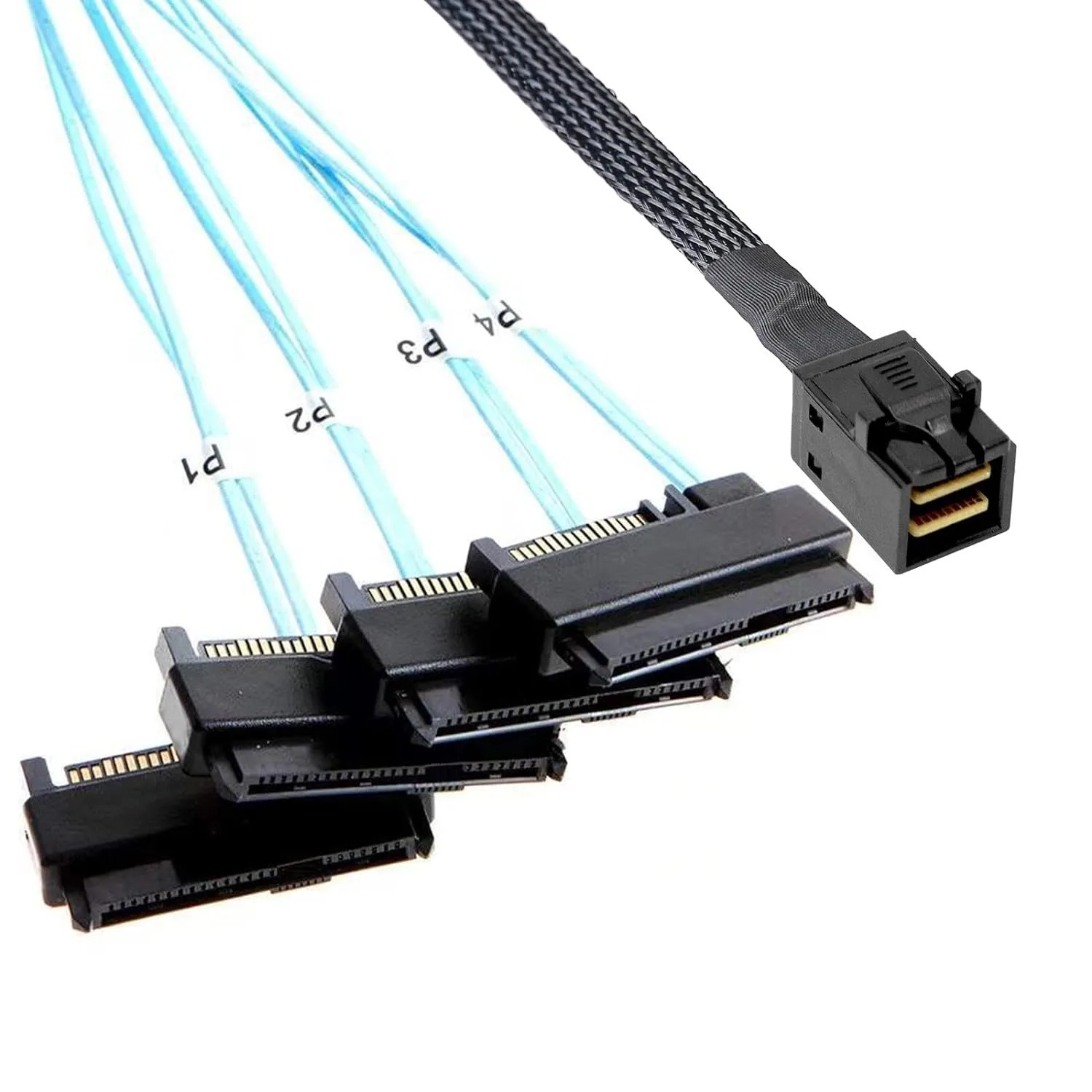 Internal HD Mini SAS SFF-8643 Host To Target 4 SFF-8482 with 15 Pin SATA Power Adapter Motherboard Controller Hard Disk Cable
Internal HD Mini SAS SFF-8643 Host To Target 4 SFF-8482 with 15 Pin SATA Power Adapter Motherboard Controller Hard Disk Cable