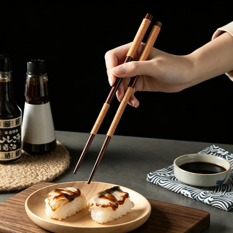 Handmade Japanese Natural Chestnut Wood Sushi Chopsticks Set Value Gift Sushi Chinese Food Tie Line
Handmade Japanese Natural Chestnut Wood Sushi Chopsticks Set Value Gift Sushi Chinese Food Tie Line