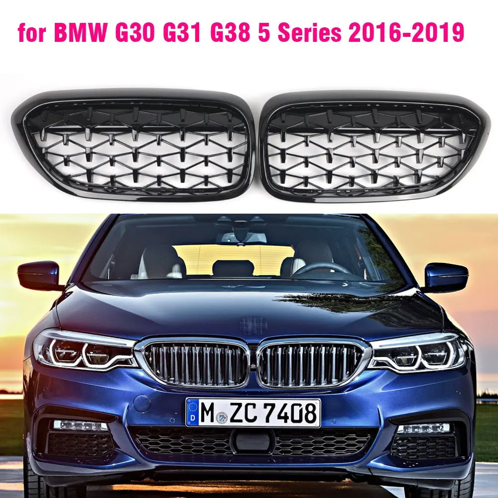 Gloss Black Front Diamond Kidney Bumper Kidney Grille Grill For BMW G30 G31 5 Series 525I 530I 540I 550I M5 With M-Performance
Gloss Black Front Diamond Kidney Bumper Kidney Grille Grill For BMW G30 G31 5 Series 525I 530I 540I 550I M5 With M-Performance