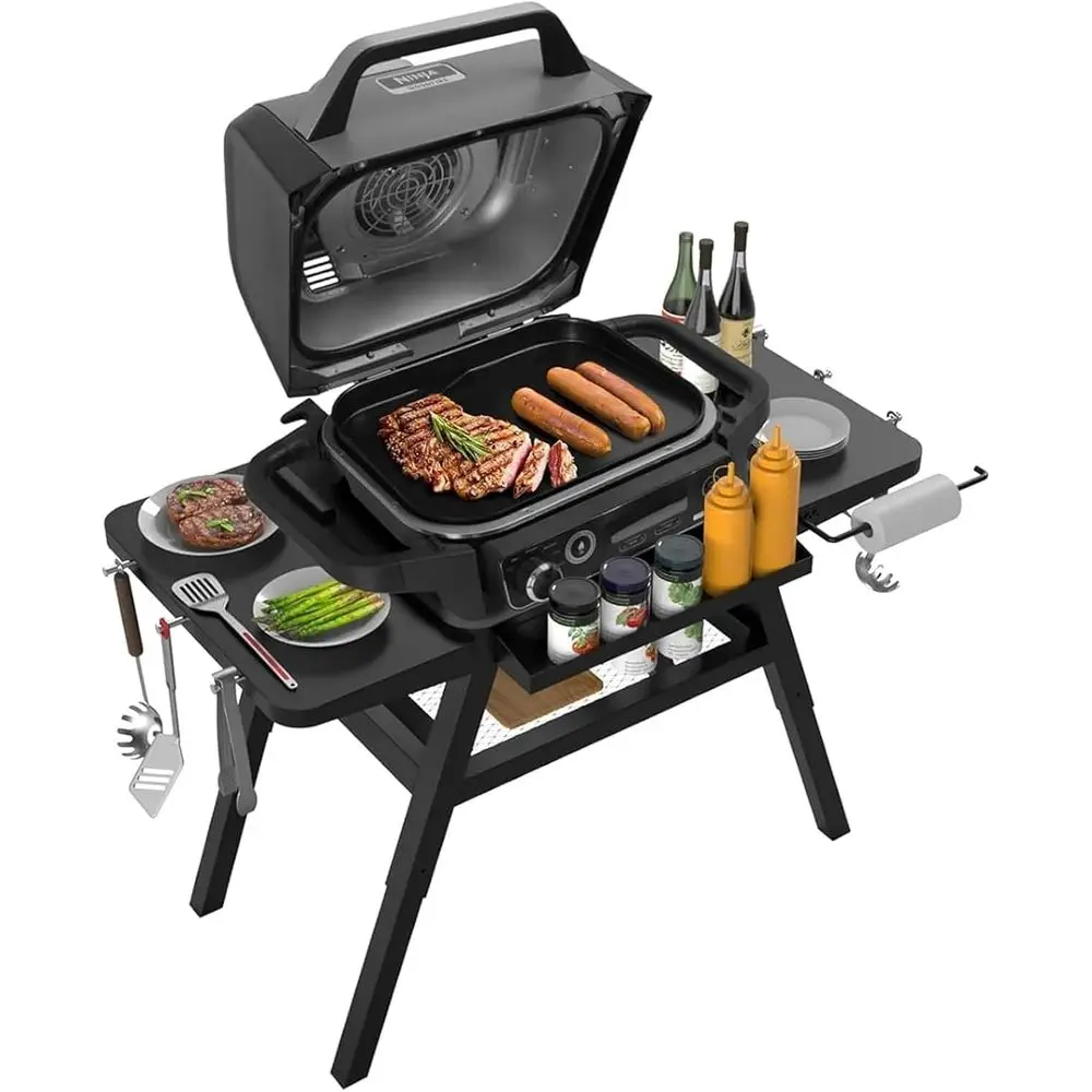 Portable Outdoor Grill Cart with Adjustable Table and Shelves for Grilling and Pizza Oven Accessories
Portable Outdoor Grill Cart with Adjustable Table and Shelves for Grilling and Pizza Oven Accessories
