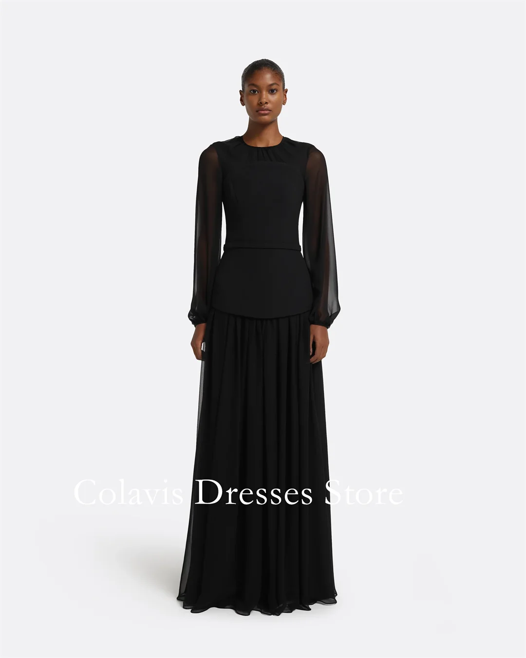 2025 Customized O-Neck Floor Length Black A-Line Ruched Black Prom Dresses Evening Dress Women Evening Gowns Formal Party Dress
2025 Customized O-Neck Floor Length Black A-Line Ruched Black Prom Dresses Evening Dress Women Evening Gowns Formal Party Dress