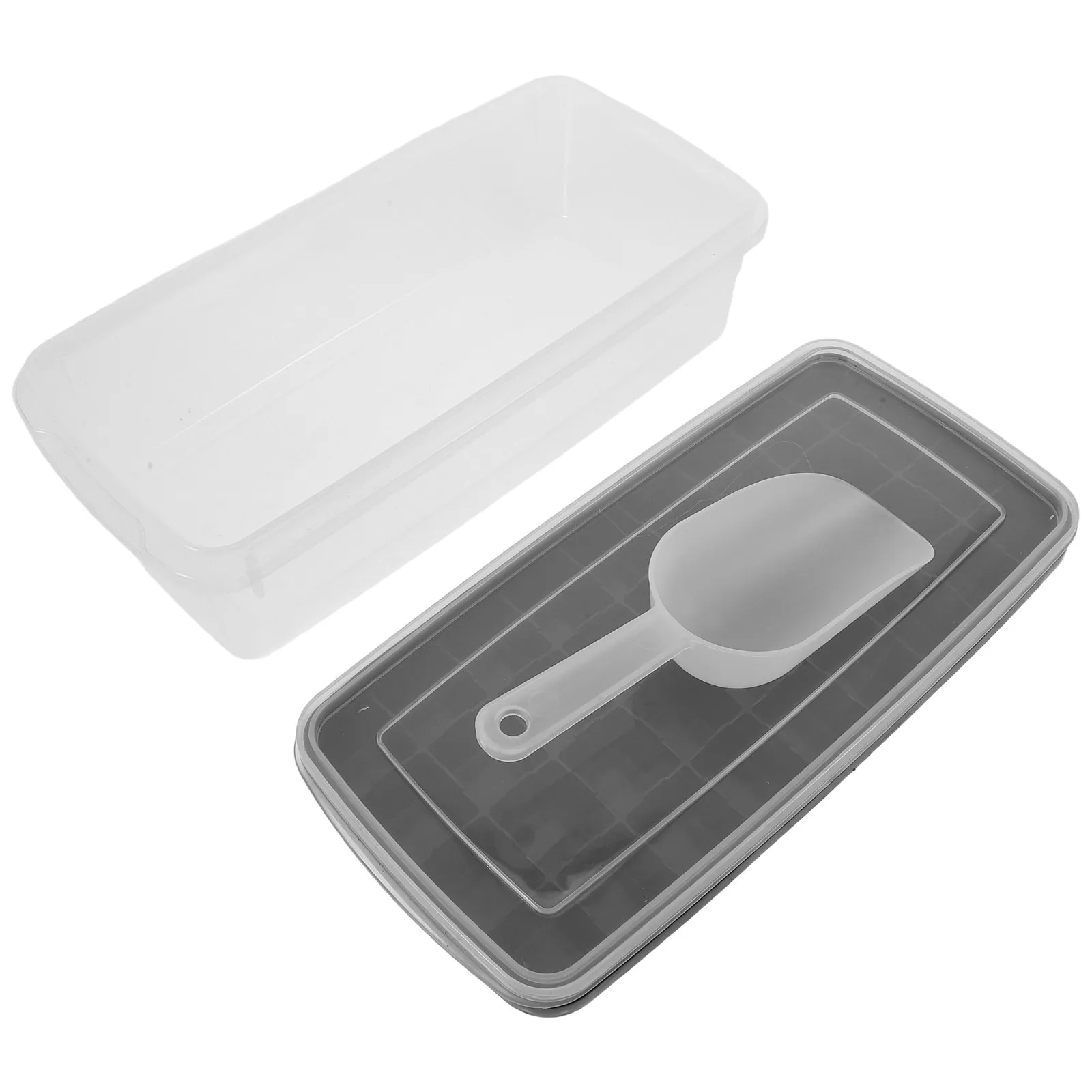 1Set Stackable Silicone Ice Molds with Lid Large Capacity Freezer Tray Soft Flexible Ice Cube Storage Container for Cocktail
1Set Stackable Silicone Ice Molds with Lid Large Capacity Freezer Tray Soft Flexible Ice Cube Storage Container for Cocktail