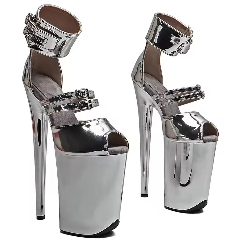 23CM/9inches Shiny PU upper trend fashion electroplate Platform High Heels Sandals stripper heel Pole Dance shoes
23CM/9inches Shiny PU upper trend fashion electroplate Platform High Heels Sandals stripper heel Pole Dance shoes