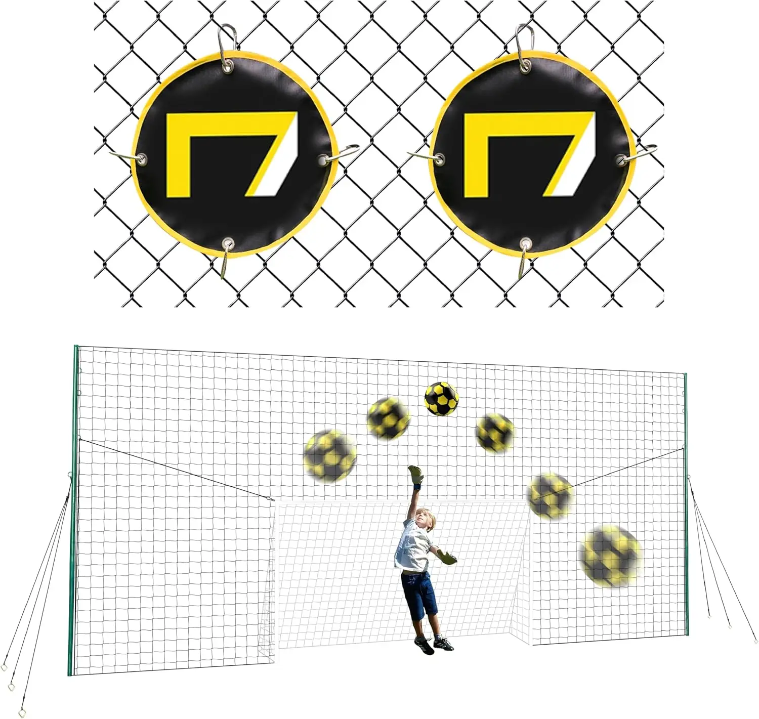 Сетка для футбольных ворот & Soccer Backstop Net с Rebounder-футбольные сетки для заднего двора все в одном
Сетка для футбольных ворот & Soccer Backstop Net с Rebounder-футбольные сетки для заднего двора все в одном