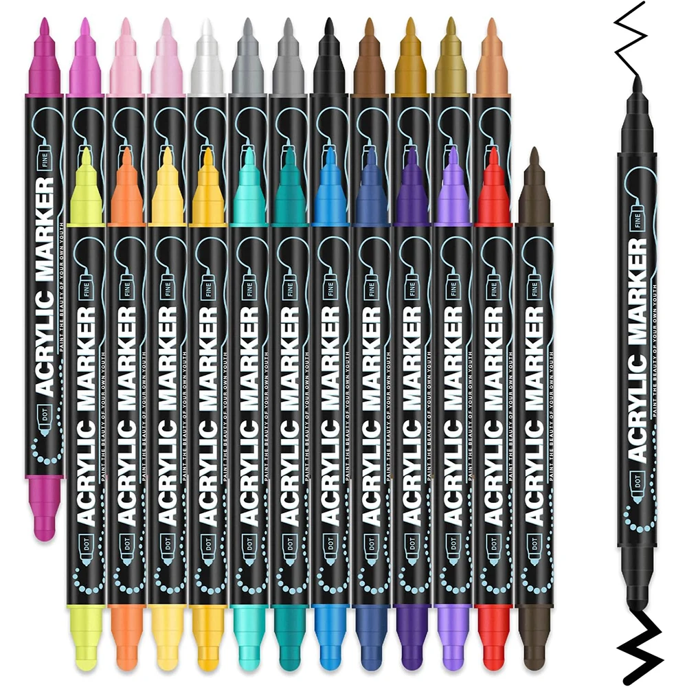 Акриловые маркеры с точкой и тонким кончиком, набор профессиональных цветных акриловых маркеров премиум-класса, водонепроницаемые для бумажной ткани, поделок своими руками
Акриловые маркеры с точкой и тонким кончиком, набор профессиональных цветных акриловых маркеров премиум-класса, водонепроницаемые для бумажной ткани, поделок своими руками