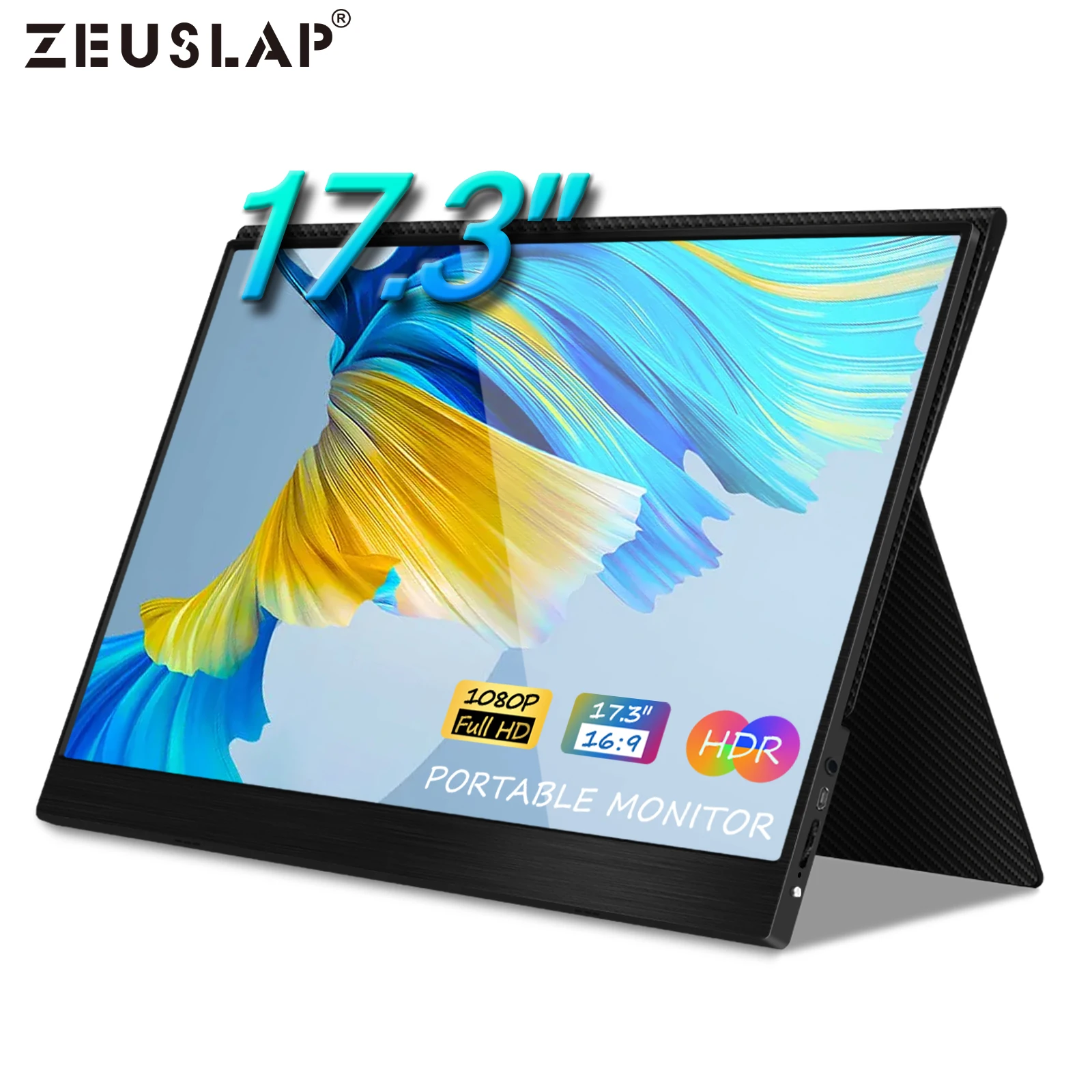 ZEUSLAP Portable Monitor 100% sRGB 17.3" 1920*1080P Ips Screen Display for Raspberry Pi PC Laptop Graphics Card Car Navigation
ZEUSLAP Portable Monitor 100% sRGB 17.3" 1920*1080P Ips Screen Display for Raspberry Pi PC Laptop Graphics Card Car Navigation