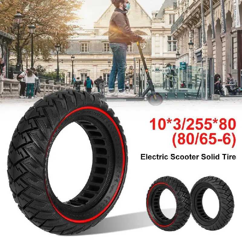 10*3/255*80(80/65-6) Electric Scooter Solid Tire Tubeless Off-road Tyers 10 Inch Wider Solid Tire Explosion-proof For Scooters
10*3/255*80(80/65-6) Electric Scooter Solid Tire Tubeless Off-road Tyers 10 Inch Wider Solid Tire Explosion-proof For Scooters
