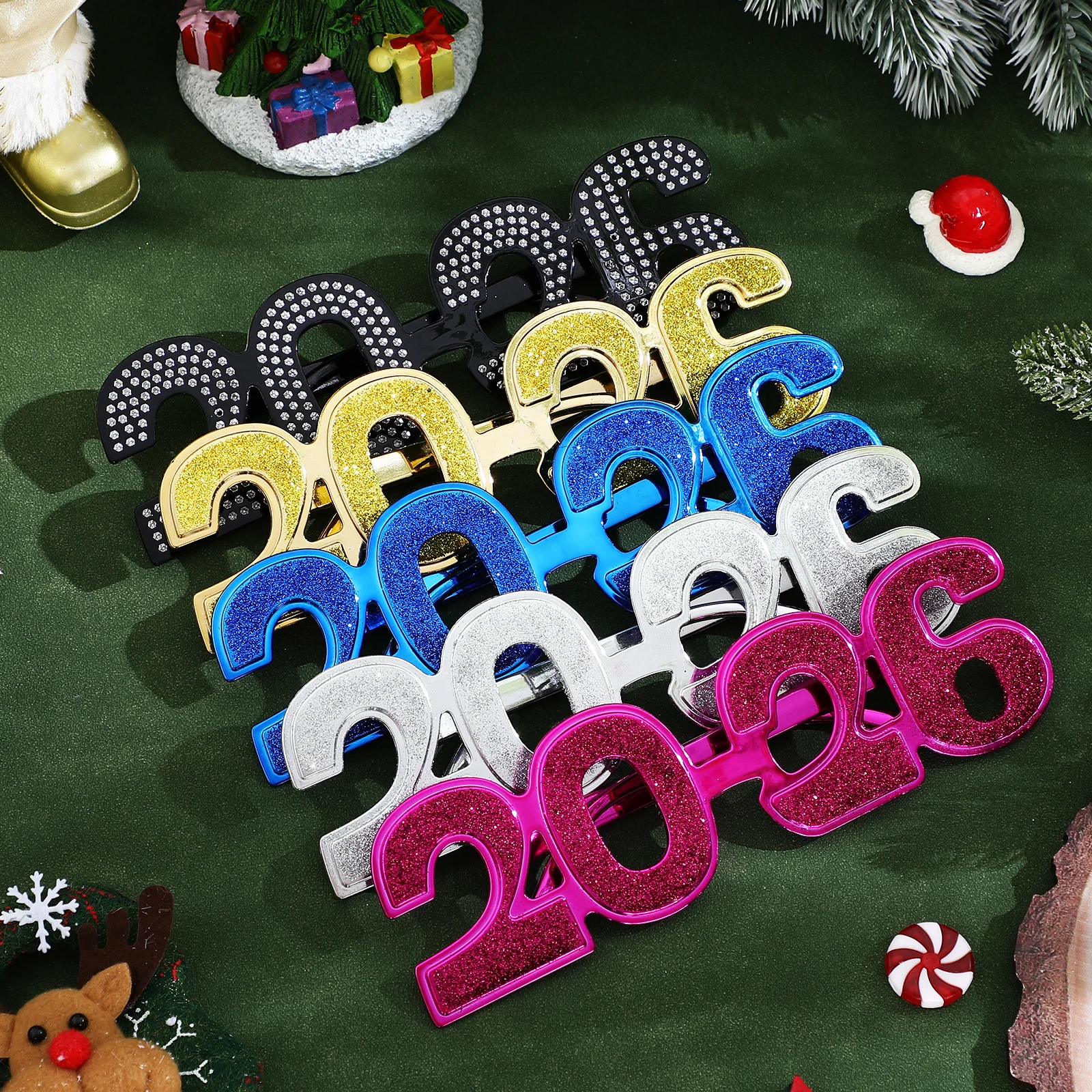 5pcs 2026 Glasses Glitter Number Eyeglasses Durable Plastic Graduation Party New Year Eve Photo Booth Props Holiday Event
5pcs 2026 Glasses Glitter Number Eyeglasses Durable Plastic Graduation Party New Year Eve Photo Booth Props Holiday Event