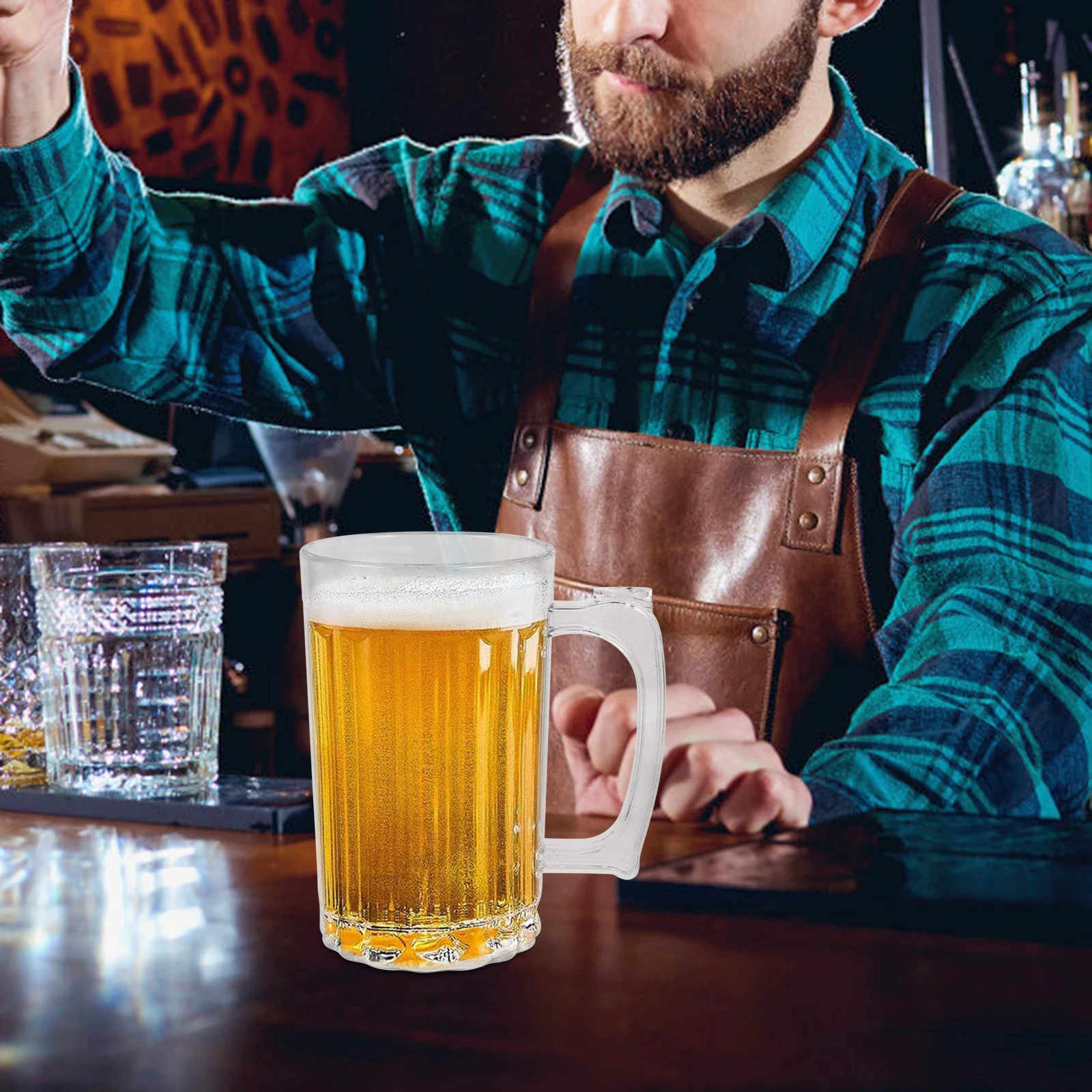 Large Capacity Beer Mug Premium Plastic Cup with Handle Dispenser Household Use for Party Wedding Banquet Home
Large Capacity Beer Mug Premium Plastic Cup with Handle Dispenser Household Use for Party Wedding Banquet Home