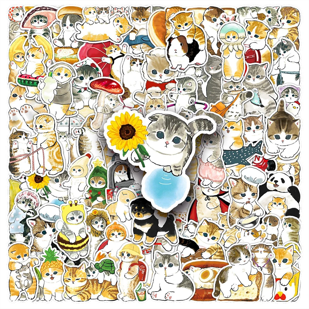 10/30/50/100pcs Cute Cat Cartoon Stickers Waterproof Kids DIY Scrapbook Suitcase Guitar Phone Case PVC Graffiti Decals Toy Gift
10/30/50/100pcs Cute Cat Cartoon Stickers Waterproof Kids DIY Scrapbook Suitcase Guitar Phone Case PVC Graffiti Decals Toy Gift