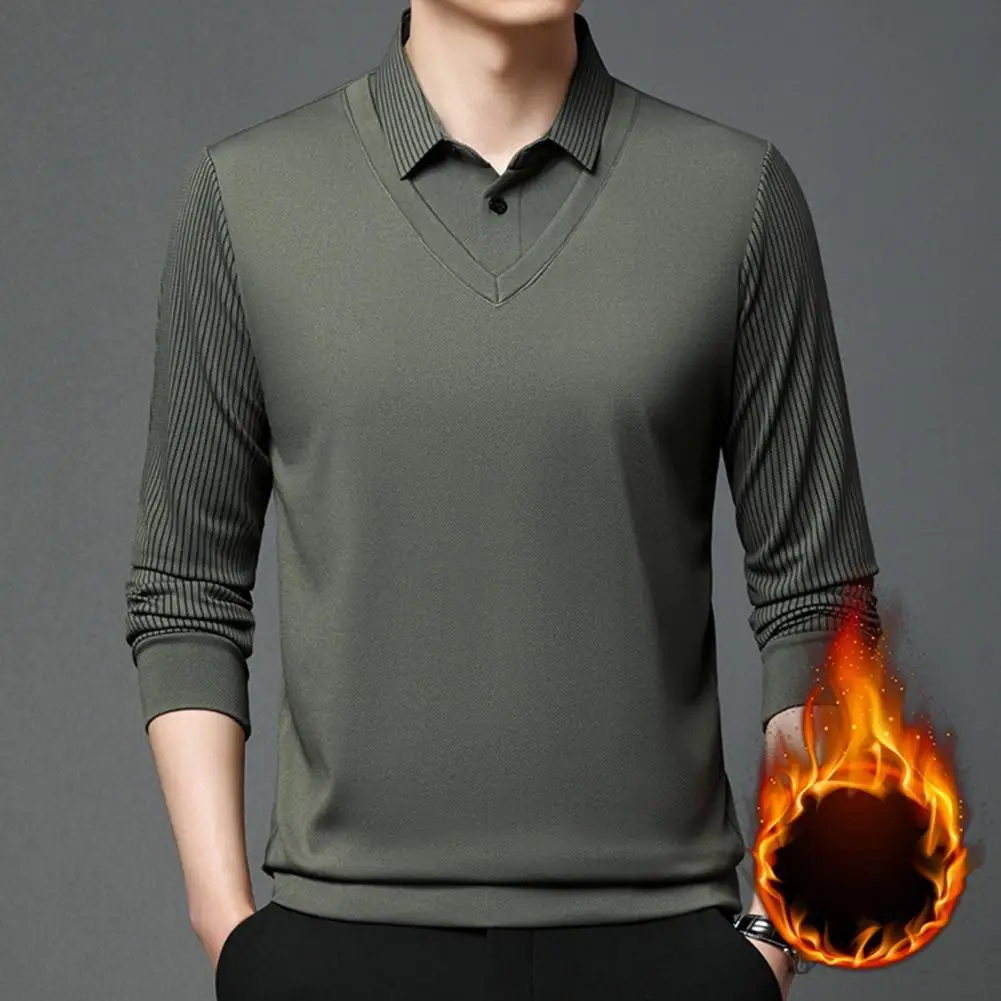 Men Shirt Collar Pullover Plush Lined Formal Business Shirt for Mid-aged Men Turn-down Collar Office Work Clothes Stylish
Men Shirt Collar Pullover Plush Lined Formal Business Shirt for Mid-aged Men Turn-down Collar Office Work Clothes Stylish