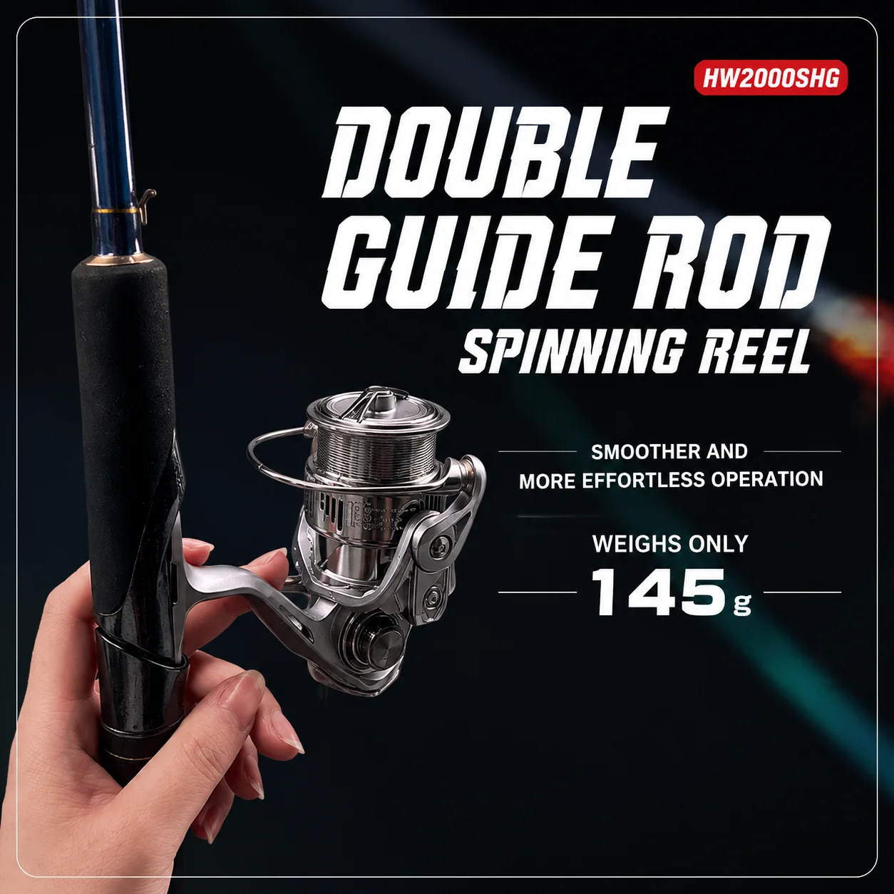 HW2000 Spinning Reel 7+1BB 5.2:1 145g CNC Integrated Line Guide Waterproof Dustproof Screw-in Crank Smooth Fishing Tackle
HW2000 Spinning Reel 7+1BB 5.2:1 145g CNC Integrated Line Guide Waterproof Dustproof Screw-in Crank Smooth Fishing Tackle