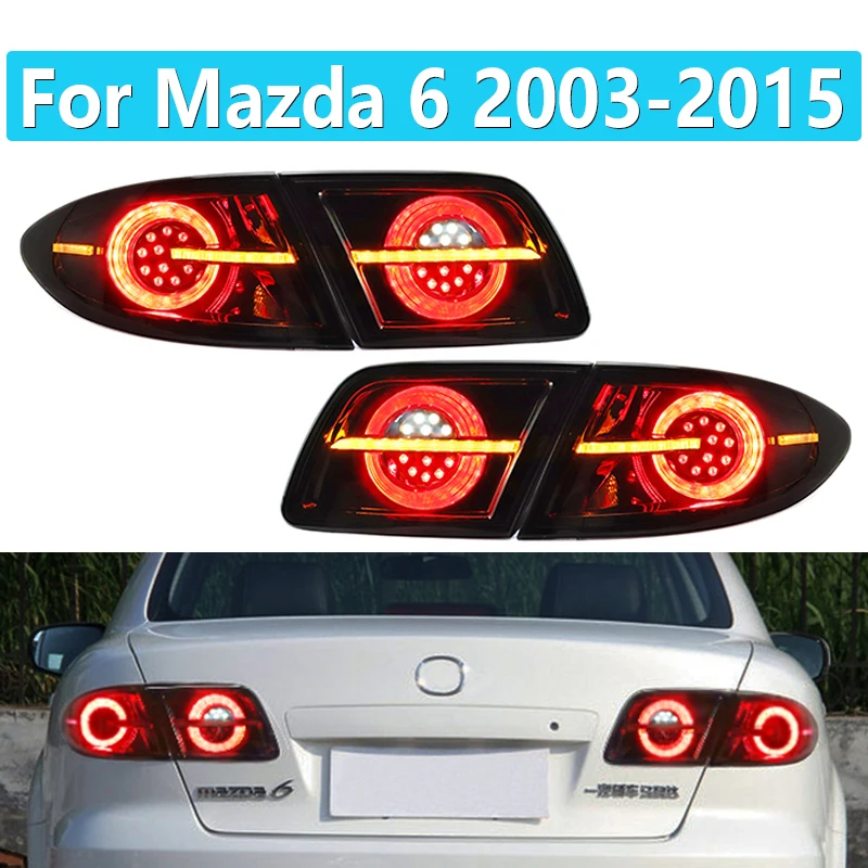 Car Rear Lamp For Mazda 6 Tail Lamp 2003-2015 LED Tail Light DRL Dynamic Signal Taillights Auto Accessories Car Styling
Car Rear Lamp For Mazda 6 Tail Lamp 2003-2015 LED Tail Light DRL Dynamic Signal Taillights Auto Accessories Car Styling