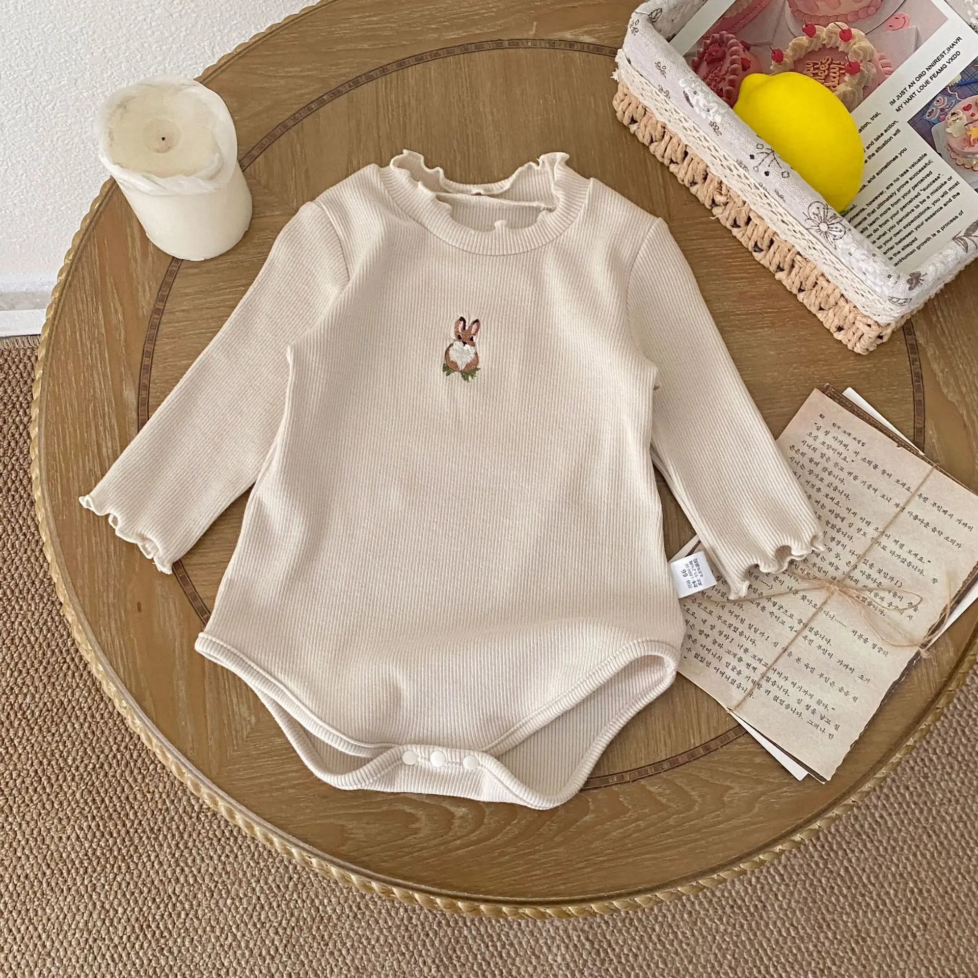 Newborn Clothes Baby Ribbed Bodysuits Long Sleeve Infant Girls Rabbit Embroidered One-Piece Clothes Girls Casual Jumpsuit
Newborn Clothes Baby Ribbed Bodysuits Long Sleeve Infant Girls Rabbit Embroidered One-Piece Clothes Girls Casual Jumpsuit