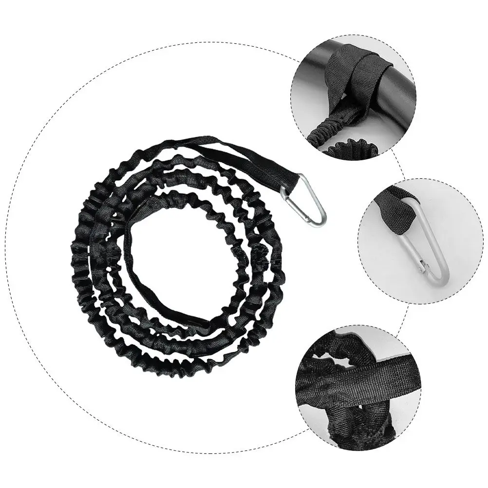 4Pcs Paddle Leash Kayak Paddle Ropes Elastic Adjustable Tied Straps Kayaking Accessories Oar Rope Canoe Fishing Rod Leash
