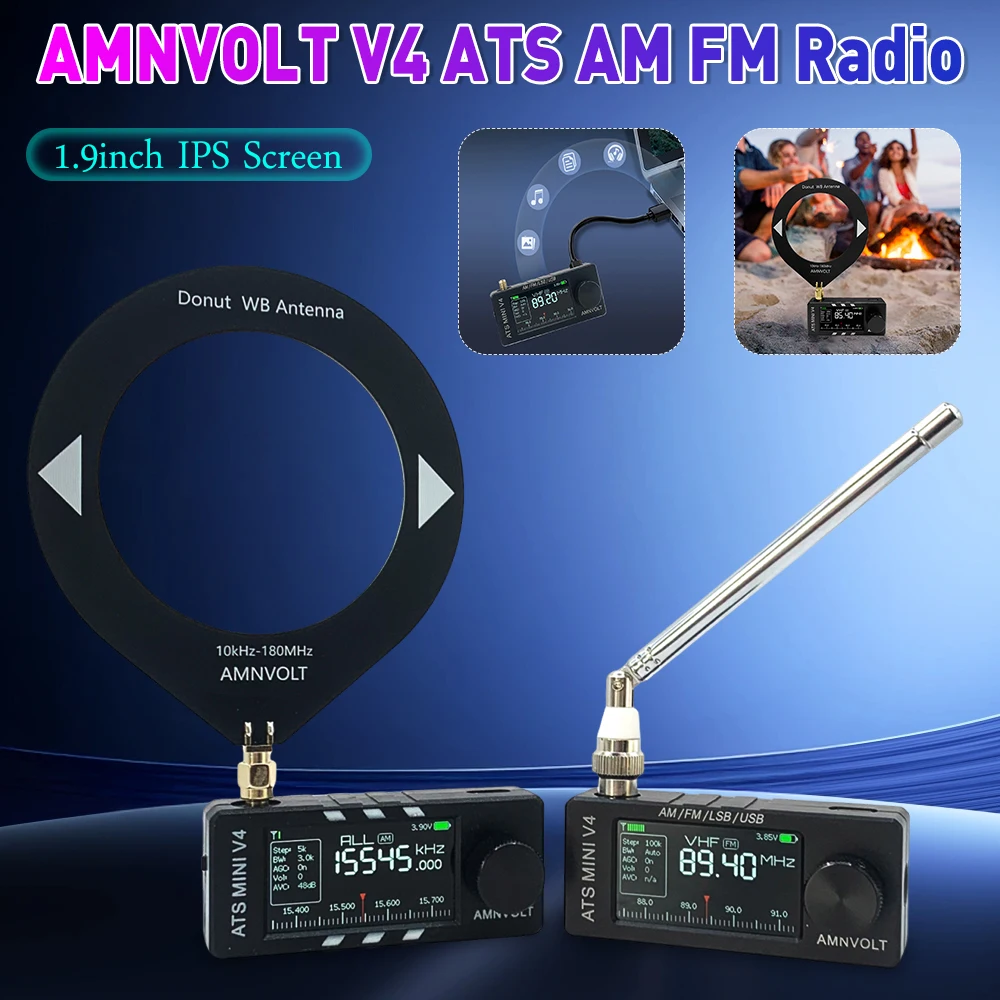 AMNVOLT V4 ATS МИНИ-радио с усилителем для наушников, полнодиапазонное DSP-радио, портативный AM FM-радиоприемник для прогулок, пешего туризма, кемпинга
AMNVOLT V4 ATS МИНИ-радио с усилителем для наушников, полнодиапазонное DSP-радио, портативный AM FM-радиоприемник для прогулок, пешего туризма, кемпинга